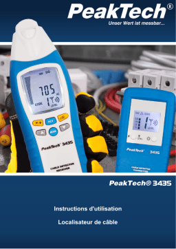 PeakTech P 3435 Cable detector - set, transmitter and receiver Manuel du propriétaire