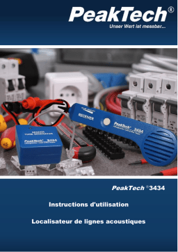 PeakTech P 3434 Acoustic cable detector Manuel du propriétaire