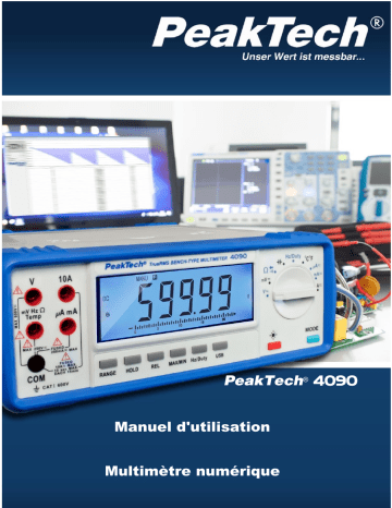 PeakTech P 4090 Graphical bench multimeter, 22.000 counts Manuel du propriétaire | Fixfr