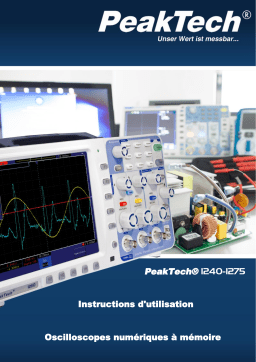 PeakTech P 1270 300 MHz/2CH, 2,5 GS/s Digital Storage Oscilloscope Manuel du propriétaire