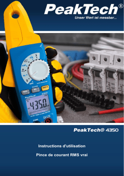 PeakTech P 4350 TRMS Current Clamp Meter, 4.000 Counts, 80 A AC/DC Manuel du propriétaire