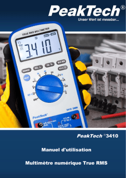 PeakTech P 3410 Digital multimeter, 6,000 counts Manuel du propriétaire