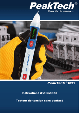 PeakTech P 1031 AC voltage tester 50 - 1000 V AC Manuel du propriétaire