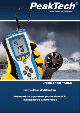 PeakTech P 5060 vane anemometer & IR thermometer Manuel du propriétaire