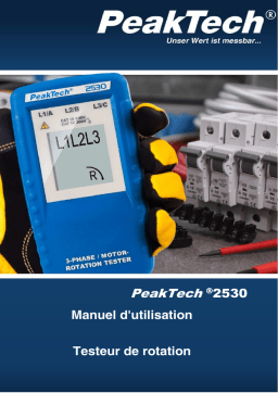 PeakTech P 2530 3-phase direction indicator Manuel du propriétaire