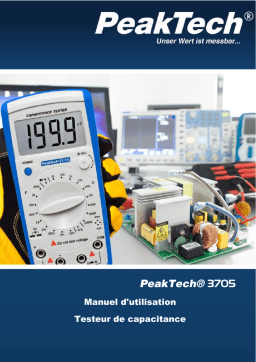 PeakTech P 3705 Digital capacitance meter Manuel du propriétaire