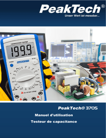 PeakTech P 3705 Digital capacitance meter Manuel du propriétaire | Fixfr