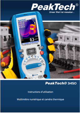 PeakTech P 3450 TrueRMS multimeter & thermal imaging camera Manuel du propriétaire