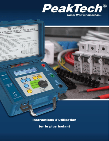 P 2680 A | PeakTech P 2685 A Insulation measuring device 1000 V ... 10 kV/2TΩ Manuel du propriétaire | Fixfr
