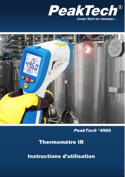 PeakTech P 4960 IR-Thermometer; -50 … +1200°C; USB-Interface Manuel du propriétaire
