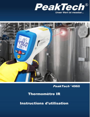 PeakTech P 4960 IR-Thermometer; -50 … +1200°C; USB-Interface Manuel du propriétaire | Fixfr