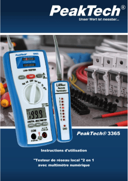 PeakTech P 3365 Digital multimeter, 2,000 counts Manuel du propriétaire