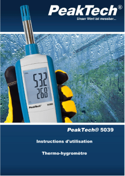 PeakTech P 5039 Thermo-hygrometer Manuel du propriétaire