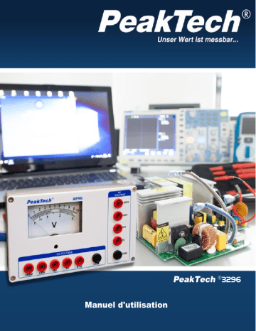 PeakTech P 3296 Analog voltmeter Manuel du propriétaire | Fixfr