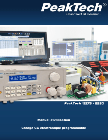 PeakTech P 2275 DC electronic load Manuel du propriétaire | Fixfr