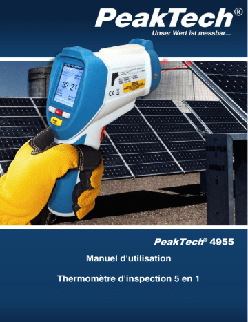 PeakTech P 4955 IR-Thermometer -50 … +2200°C, Datalogger, Video Manuel du propriétaire | Fixfr