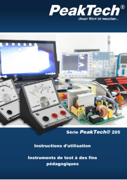 PeakTech P 205-11 Analog voltmeter Manuel du propriétaire