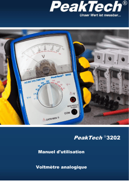 PeakTech P 3202 Analog voltmeter, 500 V AC / DC Manuel du propriétaire