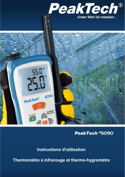 PeakTech P 5090 Temperature-/Humidity Meter, -50 ... +500°C Manuel du propriétaire