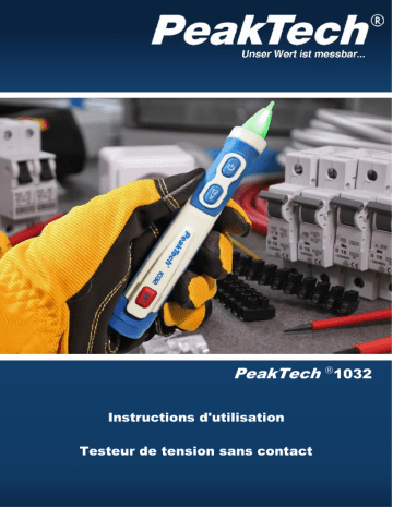 PeakTech P 1032 AC voltage tester 12 - 1000 V AC Manuel du propriétaire | Fixfr