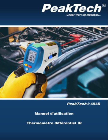 PeakTech P 4945 IR Difference Thermometer Manuel du propriétaire | Fixfr