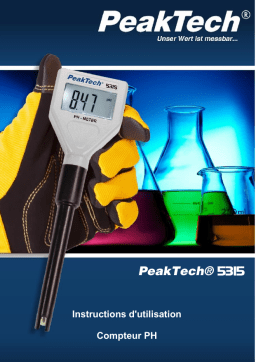 PeakTech P 5315 PH-Meter 0,00 ... 14.00 Manuel du propriétaire