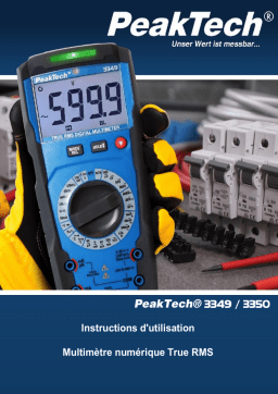 PeakTech P 3349 TrueRMS digital multimeter Manuel du propriétaire