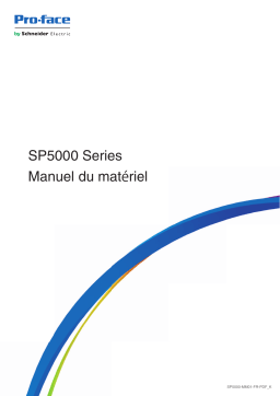 Pro-face SP5000 Series Manuel utilisateur