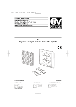 Vortice FG 100 Mode d'emploi