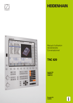 HEIDENHAIN TNC 620/73498x-01 CNC Control Manuel utilisateur