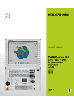 HEIDENHAIN MP620/CP640 (54843x-04/68894x-04) smart.Turn/DIN CNC Control Manuel utilisateur