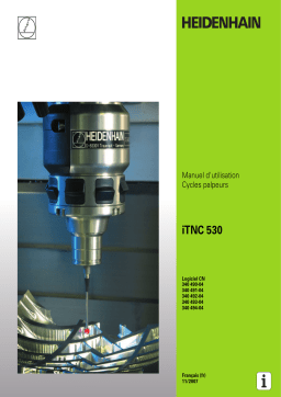 HEIDENHAIN iTNC 530/340 490-04 CNC Control Manuel utilisateur