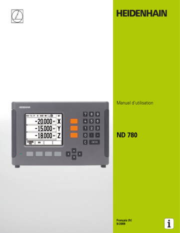 HEIDENHAIN ND 780 Unit Digital Readout Manuel utilisateur | Fixfr