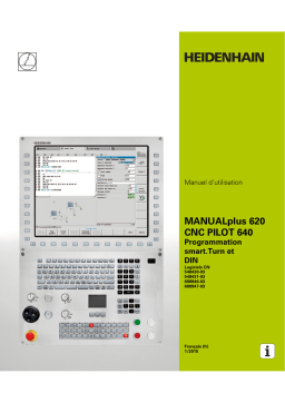 HEIDENHAIN MP620/CP640 (54843x-03 /68894x-03) smart.Turn/DIN CNC Control Manuel utilisateur