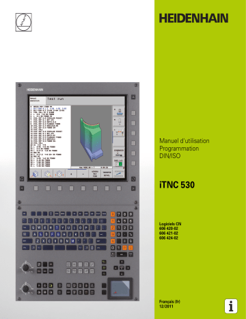 HEIDENHAIN iTNC 530/606 42x-02 DIN/ISO CNC Control Manuel utilisateur | Fixfr