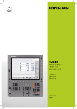 HEIDENHAIN TNC 320/340551-06 CNC Control Manuel utilisateur