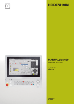 HEIDENHAIN MANUALplus 620 (548431-06) CNC Control Manuel utilisateur