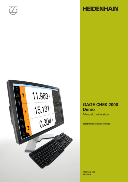 HEIDENHAIN GAGE-CHEK 2000 Demo (1248580.1.0.x) Evaluation Electronic Manuel utilisateur