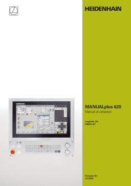 HEIDENHAIN MANUALplus 620 (548431-07) CNC Control Manuel utilisateur