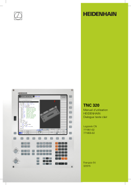 HEIDENHAIN TNC 320 (771851-02) CNC Control Manuel utilisateur