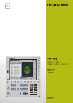 HEIDENHAIN TNC 320 (771851-06) CNC Control Manuel utilisateur
