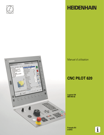 HEIDENHAIN CNC PILOT 620/688 945-02 CNC Control Manuel utilisateur | Fixfr