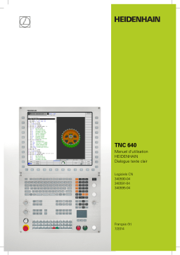 HEIDENHAIN TNC 640 (34059x-04) CNC Control Manuel utilisateur