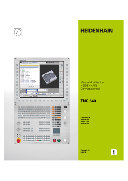 HEIDENHAIN TNC 640/34059x-01 CNC Control Manuel utilisateur