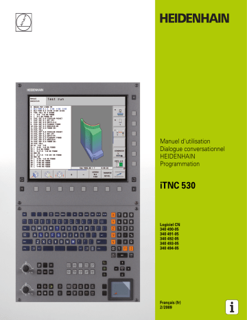 HEIDENHAIN iTNC 530/340 490-05 CNC Control Manuel utilisateur | Fixfr
