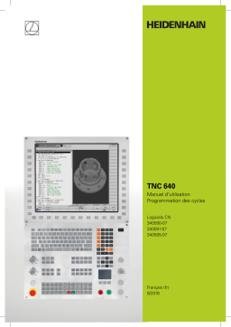 HEIDENHAIN TNC 640 (34059x-07) CNC Control Manuel utilisateur