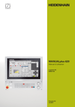 HEIDENHAIN MANUALplus 620 (548431-05) CNC Control Manuel utilisateur