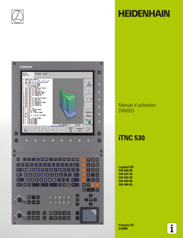 HEIDENHAIN iTNC 530/340 490-05 DIN/ISO CNC Control Manuel utilisateur | Fixfr