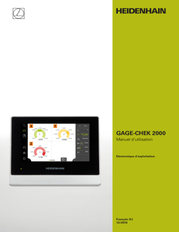 HEIDENHAIN GAGE-CHEK 2000 (1248580.1.2.x) Evaluation Electronic Mode d'emploi | Fixfr