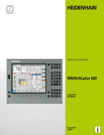 HEIDENHAIN MANUALplus 620/548 328-04 CNC Control Manuel utilisateur | Fixfr